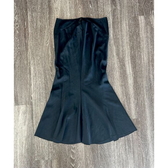 JUNYA WATANABE Comme des Garçons FW2002 Black 100% Wool Long Flared Skirt Small - Picture 5 of 6